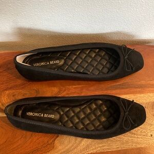 Veronica Beard Beatrix Suede Bow Ballet Flats